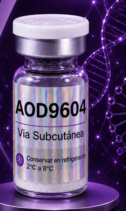 Fotografía del frasco de AOD9604